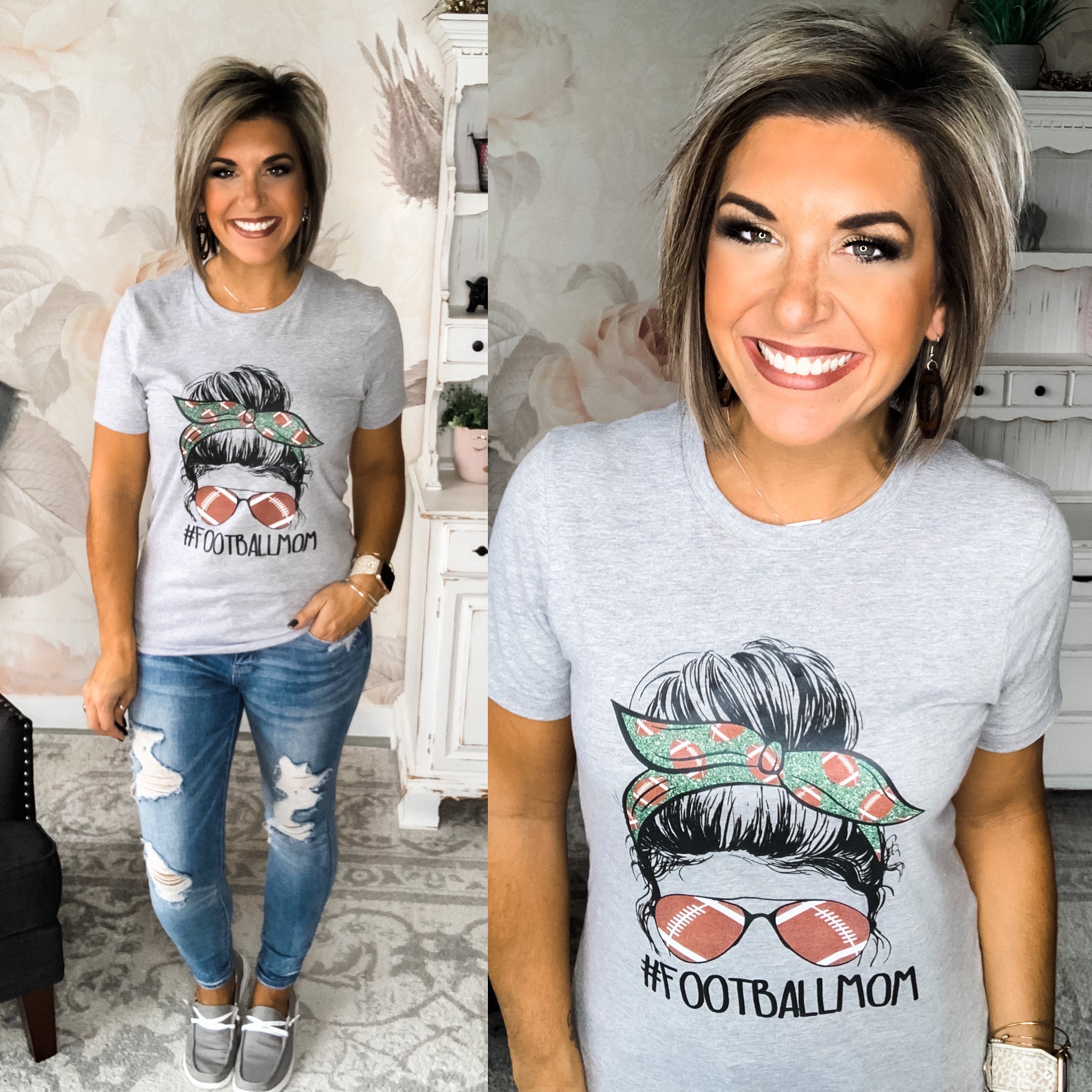 Football Mom Graphic Tee