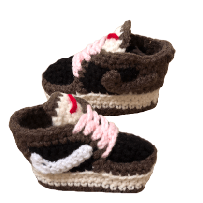 crochet baby jordan booties
