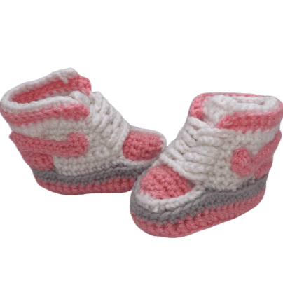 Baby Crochet J 1 Vibrant Pink Shoes 