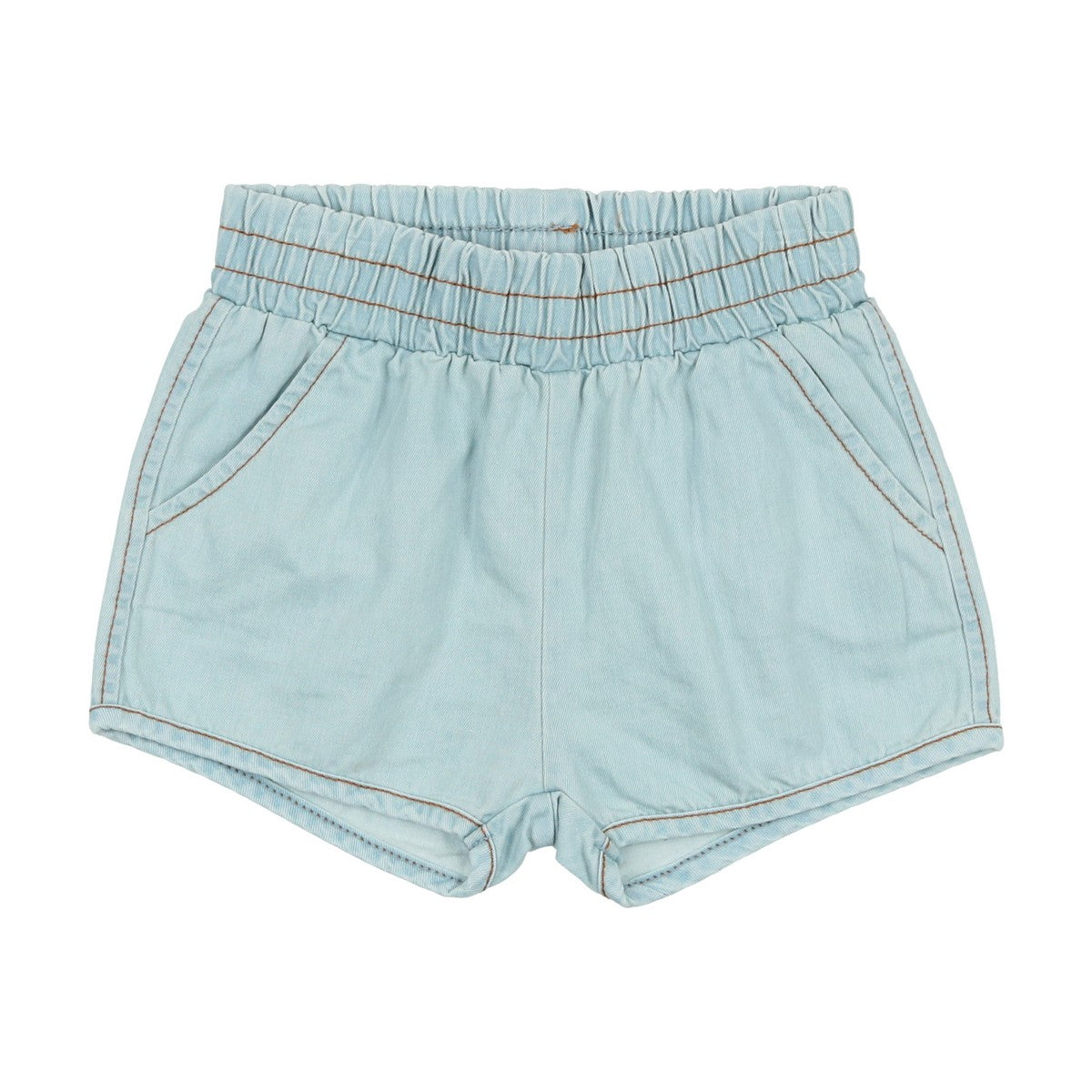 Lil Legs Chambray Denim Track Shorts