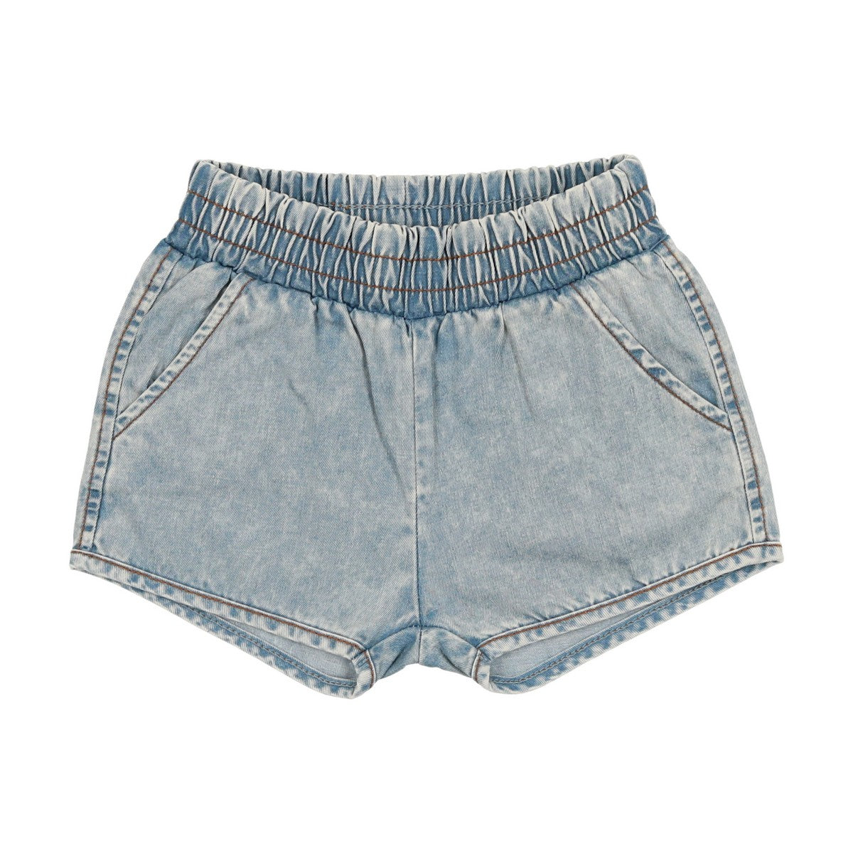 Lil Legs Stone Wash Denim Track Shorts