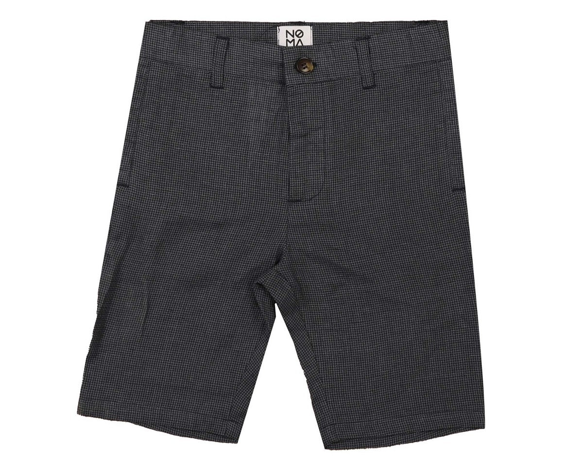 Noma Navy Mini Houndstooth Shorts