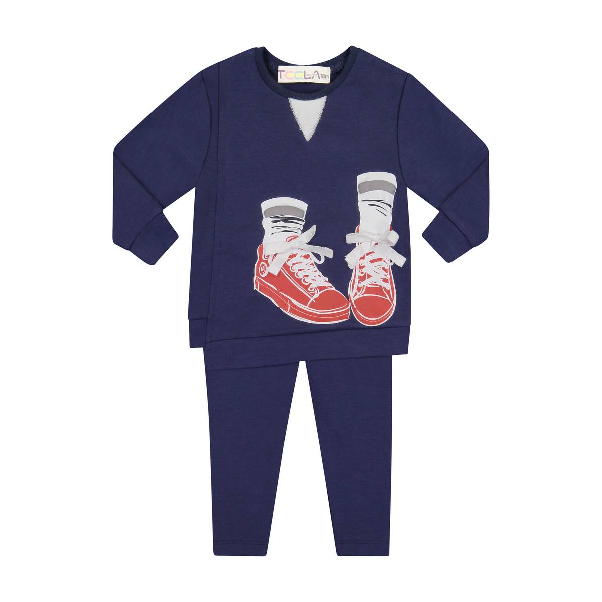 Teela Navy Sneaker Baby Set