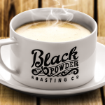 Fresh Roasted Black Powder Coffee