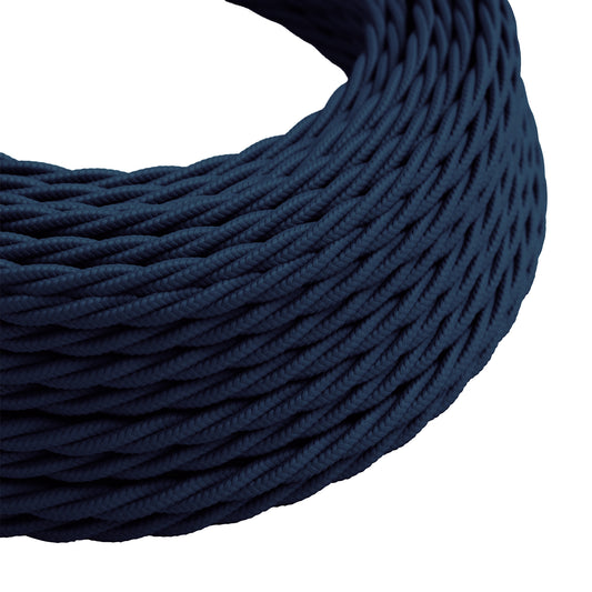 10m 2 noyaux ont tordu le tissu bleu-foncé 0.75mm~4752 de couleur de câble électrique