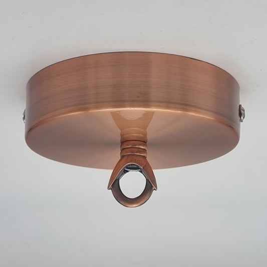 Single Point Copper Color Outlet Ceiling Hook Ring Plate Perfect for fabric flex cable~2661