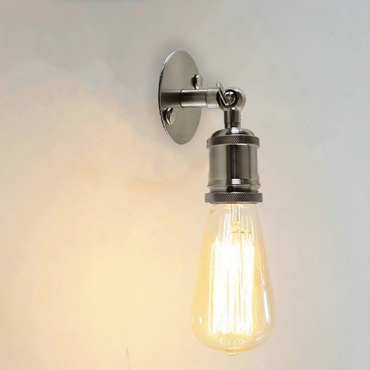 Satin Nickel Wall Light Fitting Metal Lamp Fixture~1123