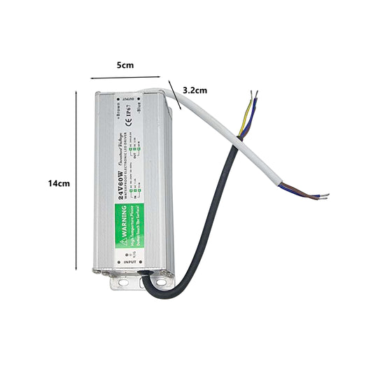 IP67 DC24V 60W Waterproof LED Driver Power Supply Transformer~3304