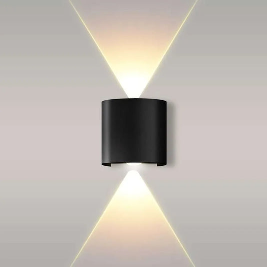 Black Curved up down wall lights.JPG