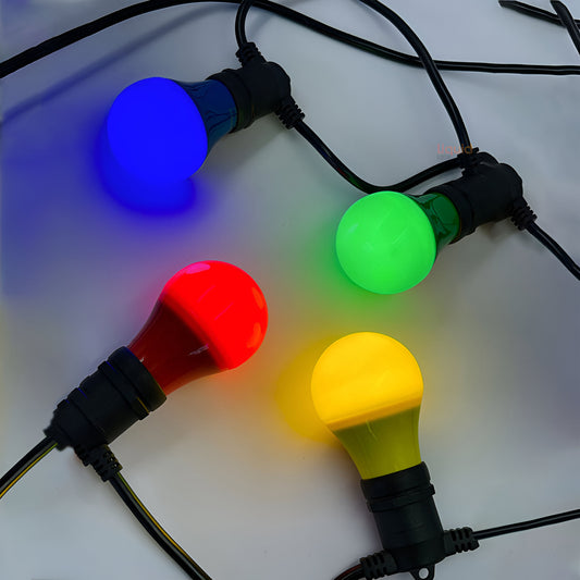 4W LED Golf Ball Light E27 Coloured Bulb Party Light for Decor ~5450