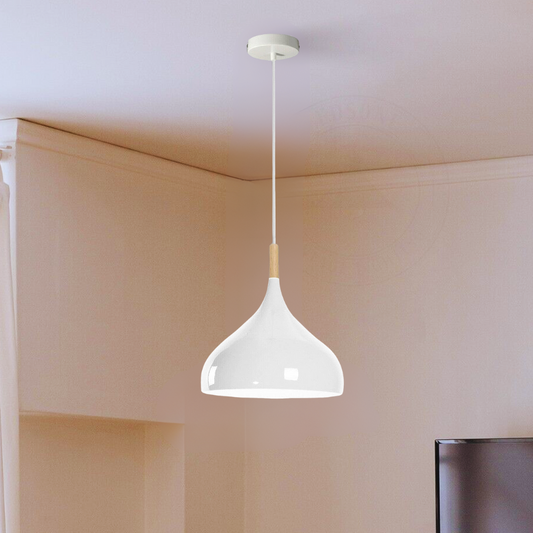 White single light pendant