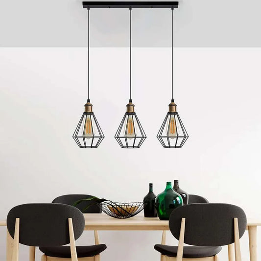 cage pendant light 3 light