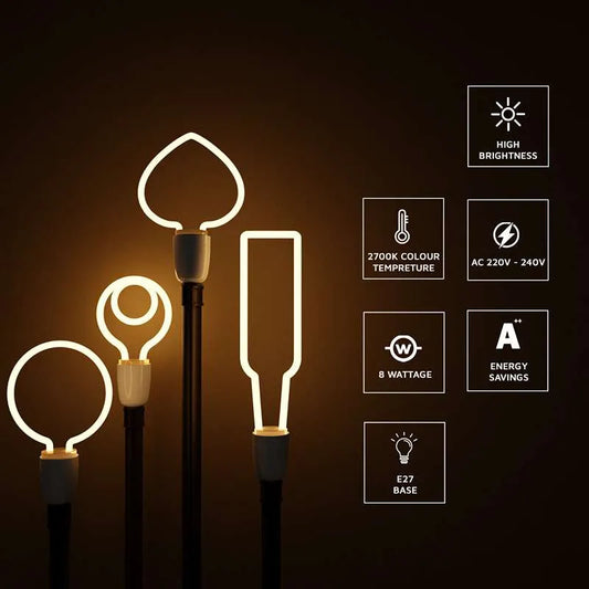  Bulb E27 Amber Filament 