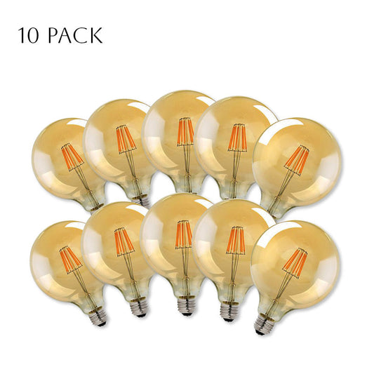 10 pack G125 E27 8W Dimmable Globe Vintage LED Retro Light Bulb~4165