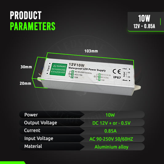 Led Driver Power Supply Transformer 220-240V To DC 12V