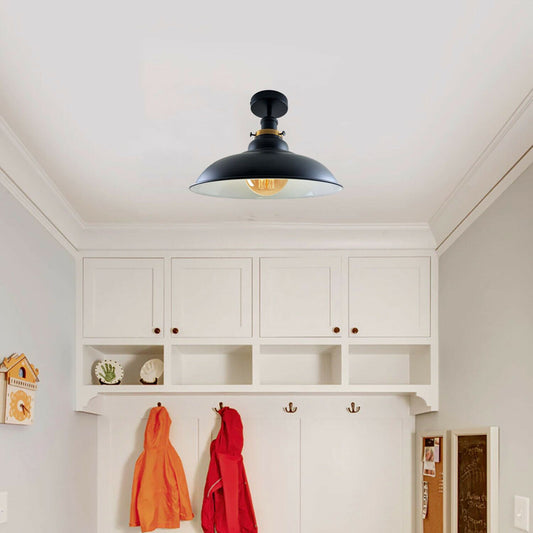 Flush Mount Ceiling Light Metal Shade Light Fitting