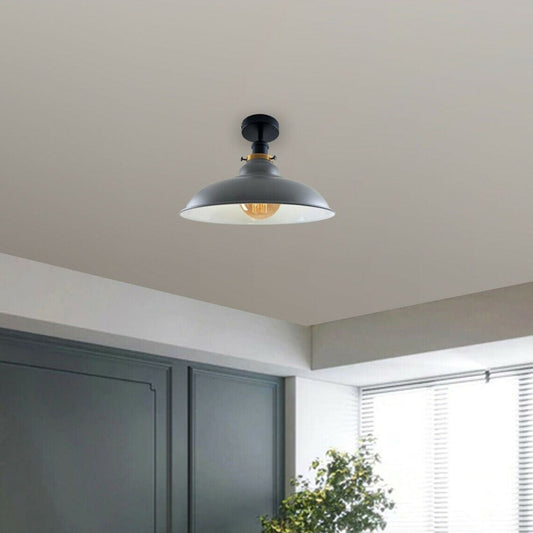 Flush Mount Ceiling Light Metal Shade Light Fitting