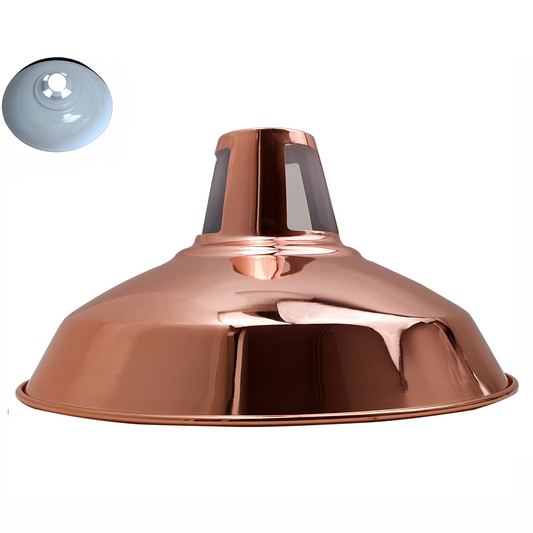 Retro Style Light Shades Modern Ceiling Pendant Lampshades Metal - Rose Gold~2324