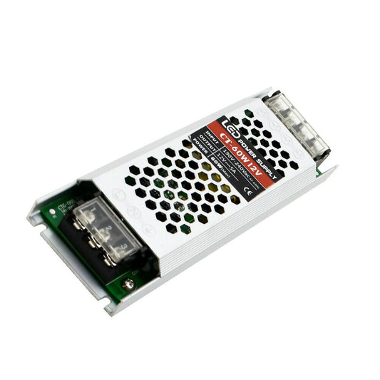 DC12V 60W Ultra Slim LED Driver Power Supply Transformer 240V for LED Strip~2358 - LEDSone UK Ltd