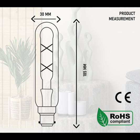 B22 Filament Light Bulb - Size image