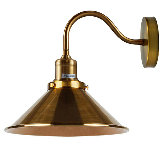 cone shade gold finish wall lights.jpg