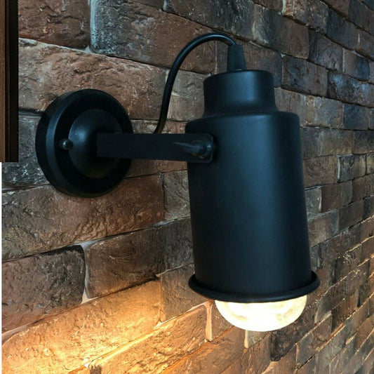 Black Vintage E27 Wall Sconce Industrial Edison Wall Loft Retro Lamp Light Holder~2332 - LEDSone UK Ltd