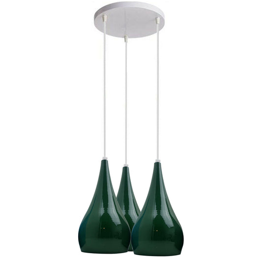 Colour Shade Chandelier Pendant Ceiling Light Green~1907 - LEDSone UK Ltd