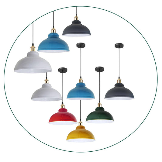 Retro Pendant Light Shade Vintage Industrial Ceiling Lighting LED Restaurant Loft With Free Bulb~2101 - LEDSone UK Ltd