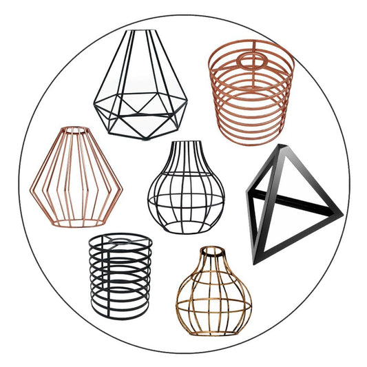 Ceiling Cage Drum Pendant Lamp Shade Collection