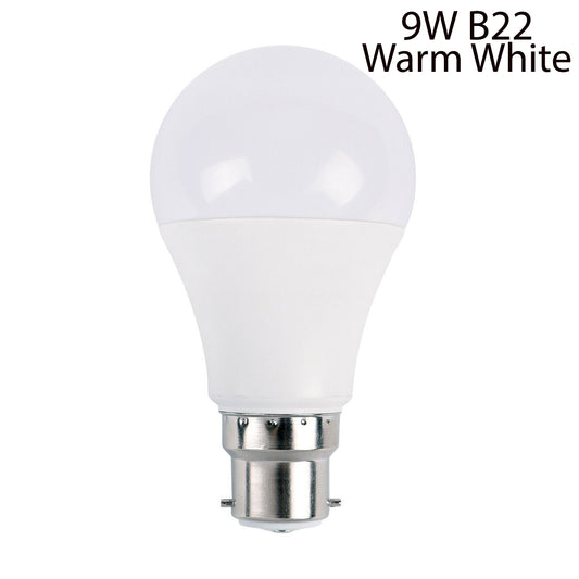 9W B22 Light Bulb Energy Saving Lamp Warm White Globe~1372 - LEDSone UK Ltd