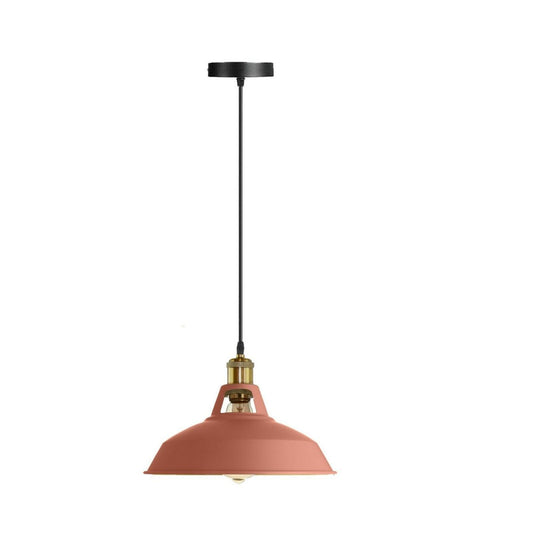 Modern Pink Colour Lampshade Industrial Retro Style Metal Ceiling Pendant Lightshade~2559 - LEDSone UK Ltd