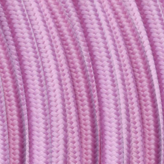 round-lighting-cable-baby-pink-braided-fabric-ledsone