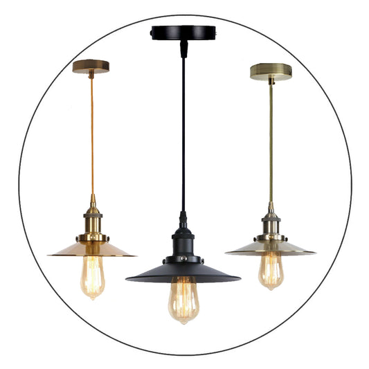 Vintage Industrial Metal Ceiling Pendant Light Shade Modern Hanging Retro Light~2166 - LEDSone UK Ltd