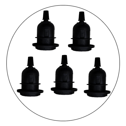 Industrial Black E27 Pendant Lamp Holder