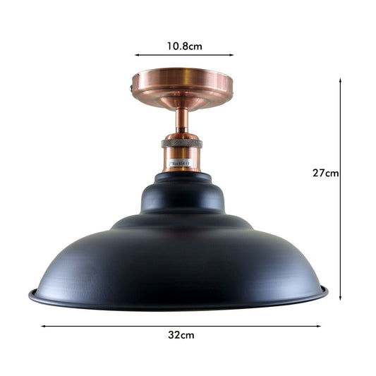 Vintage Ceiling Metal Light Modern Retro Industrial lighting Coffee Bar Indoor Fixtures~1218 - LEDSone UK Ltd