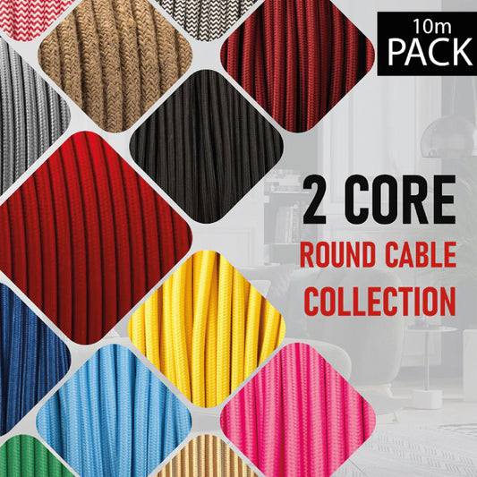 2 core fabric corded electric cable