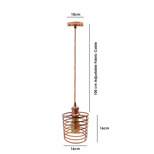 Pendant light Modern chandelier style ceiling lampshade metal rose gold~2130 - LEDSone UK Ltd