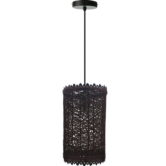 Rattan Pendant Shade Fits Existing Standard Pendant Lounge Bedroom Kitchen~1960 - LEDSone UK Ltd