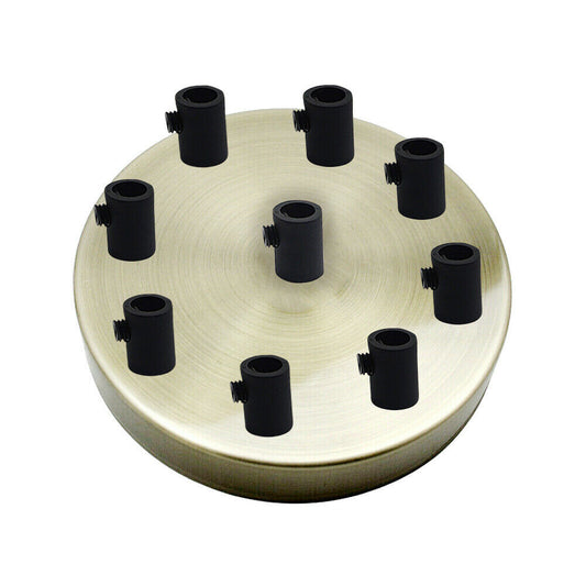 9 Outlet Green Brass Metal Ceiling Rose 120x25mm - Shop for LED lights - Transformers - Lampshades - Holders | LEDSone UK