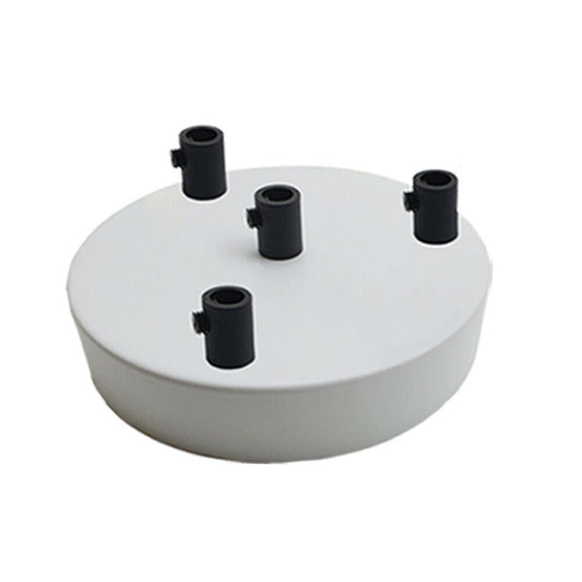 4 Outlet White Metal Ceiling Rose 120x25mm - Shop for LED lights - Transformers - Lampshades - Holders | LEDSone UK