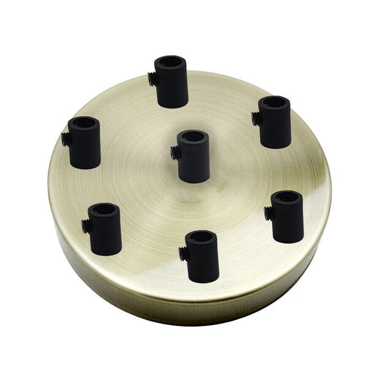 7 Outlet Green Brass Metal Ceiling Rose 120x25mm - Shop for LED lights - Transformers - Lampshades - Holders | LEDSone UK