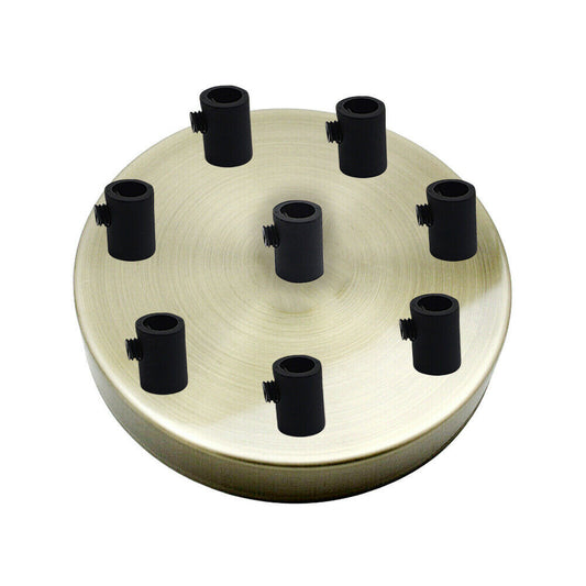 8 Outlet Green Brass Metal Ceiling Rose 120x25mm - Shop for LED lights - Transformers - Lampshades - Holders | LEDSone UK