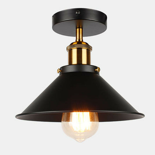 Black ceiling semi flush mount