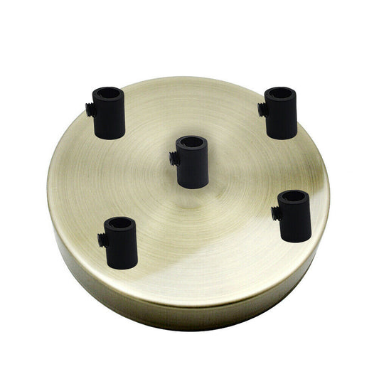 5 Outlet Green Brass Metal Ceiling Rose 120x25mm - Shop for LED lights - Transformers - Lampshades - Holders | LEDSone UK