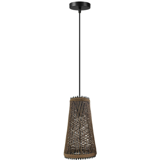 Modern Wicker Rattan Basket Style Ceiling Pendant Light Shade~1961 - LEDSone UK Ltd