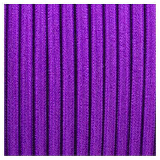 0.75mm 3 core Round Cable Vintage Braided Purple Fabric  Light Flex - Shop for LED lights - Transformers - Lampshades - Holders | LEDSone UK