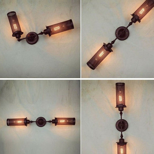 Vintage Metal Wall Light Indoor Sconce Lighting Bedside/Aisle Lamp Adjustable Fixture~2341 - LEDSone UK Ltd