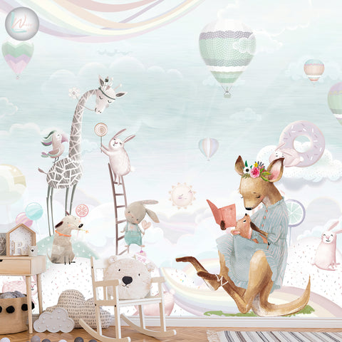 Field of Dreams Wallpaper • Whimsical Unicorns • Milton & King