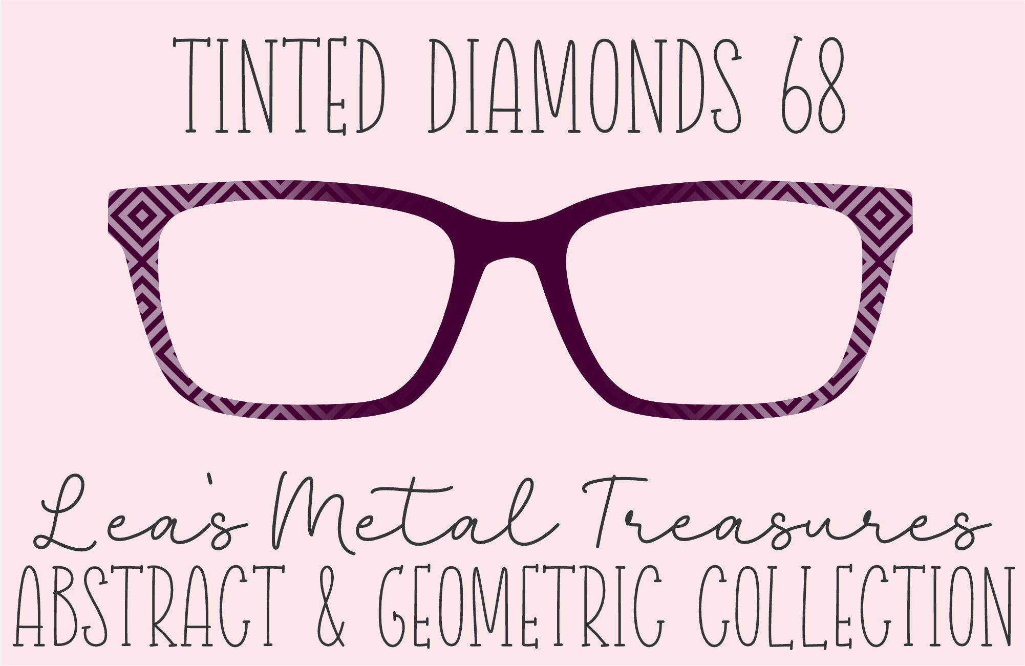 Tinted Diamonds Vertical Fade 68 Eyewear Frame Toppers COMES WITH MAGNETS