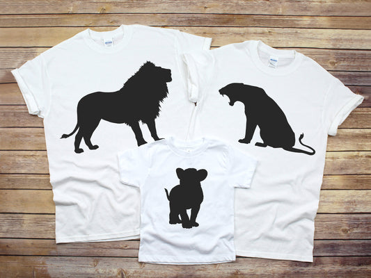 Daddy and Me Lion and Cub or Cubs Matching Father and Child Shirt